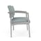 Lesro Lenox Steel Chair, Ash (Blue) Seat, Ash Back, 33 W 24.5 L 32 H, Linette Vinyl Seat LS1401 - alternate 2